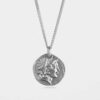 Demeter Coin Necklace Silver