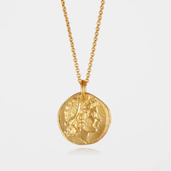 Demeter Coin Necklace Gold Vermeil