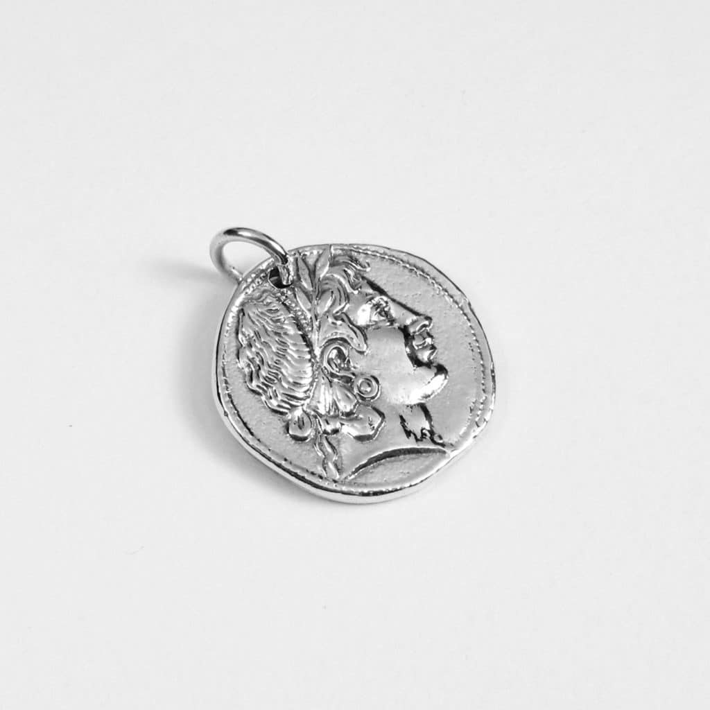 Demeter Coin Pendant Silver