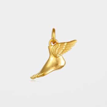 Winged Foot Pendant Gold Vermeil