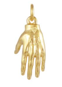 Hand Mystery Pendant Gold
