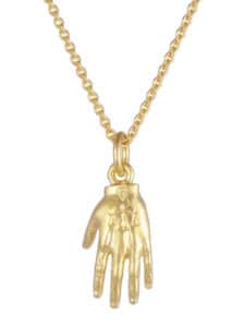 Hand Mystery Necklace Gold