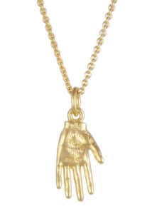 Hand Mystery Necklace Gold