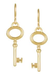 KEY-ERINGS-YG-2-214x300 Key Earrings Gold
