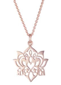Lotus Necklace Rose Gold