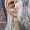 Skull Earrings Gold