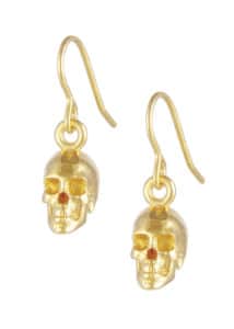 Skull Earrings Gold