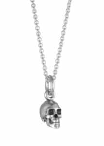 Small Skull Necklace Silver