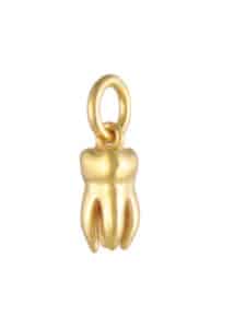 Small Tooth Pendant Gold