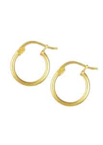 14mm Hoop Earrings Gold