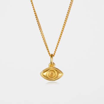 Eye Necklace Gold Vermeil