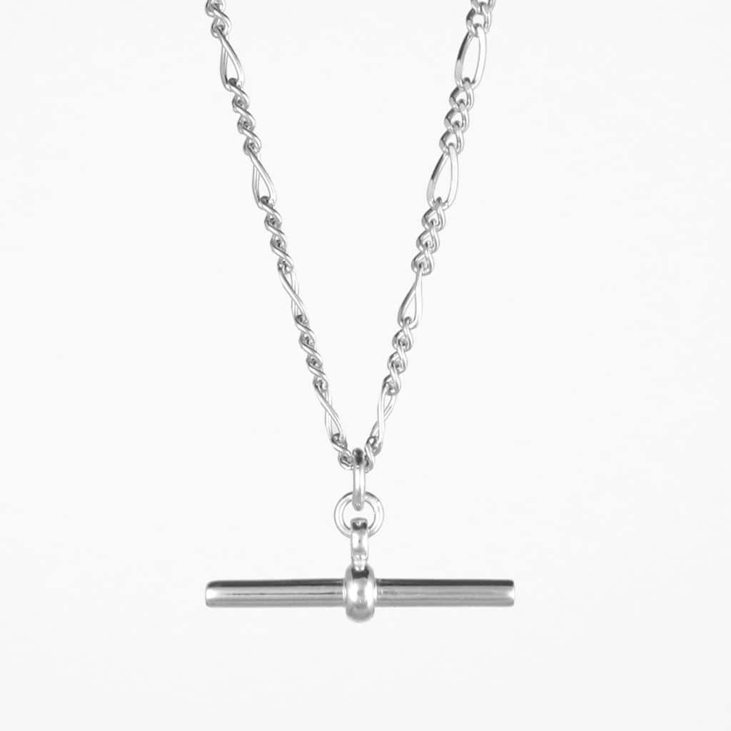 ANIA HAIE Silver Mixed Link T-bar Necklace - 002-601-2000164