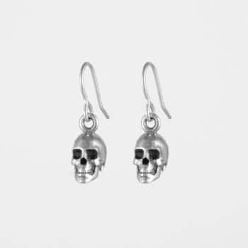 Skull Earrings Silver