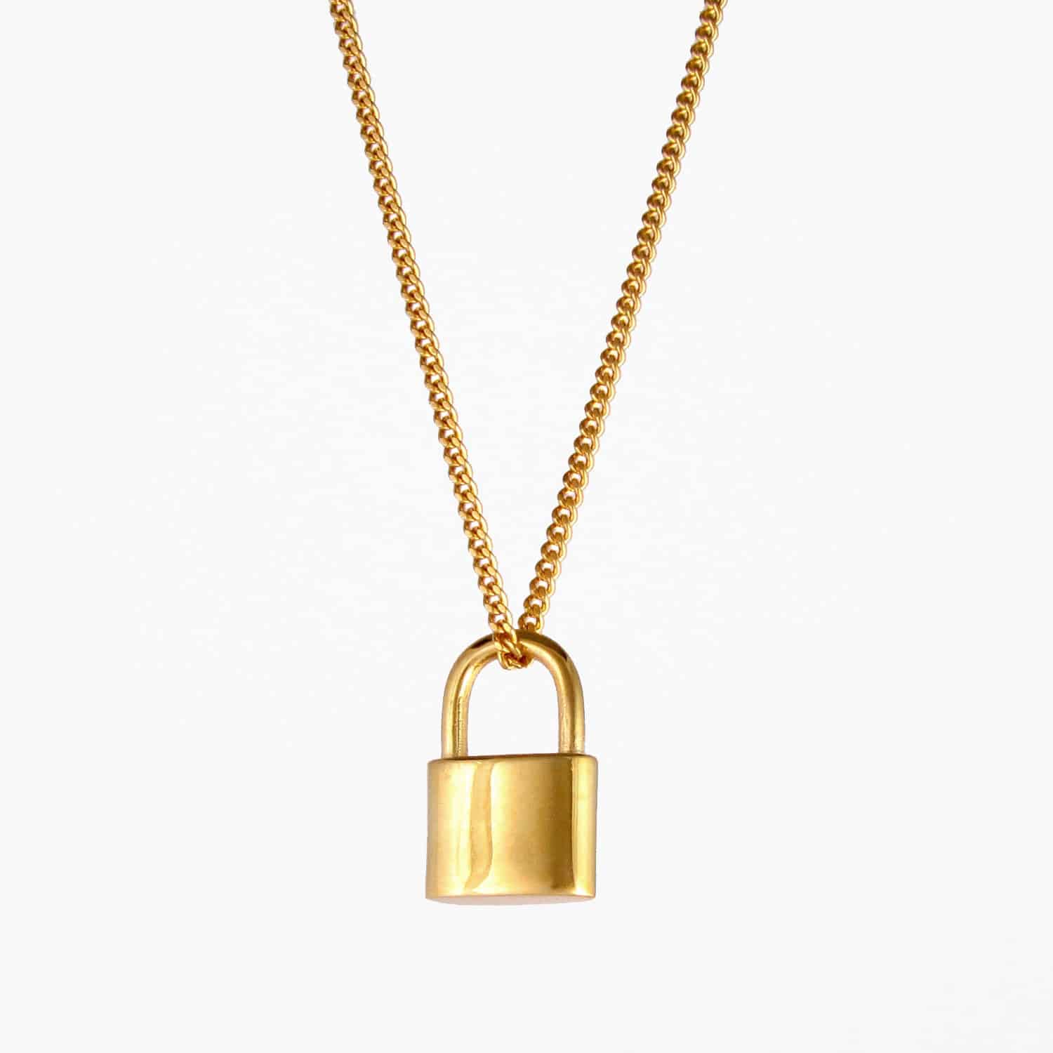 Dainty Little Lock Necklace – STONE AND STRAND