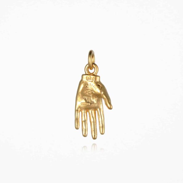 Small Hand of Mystery Pendant Gold Vermeil | Sterling Silver & Gold Vermeil Jewellery | Unisex jewellery